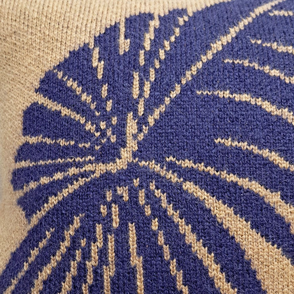 タブラ ラサ Tabula Rasa ニットクッション ボタニカル柄 50×50cm ニューヨーク ●