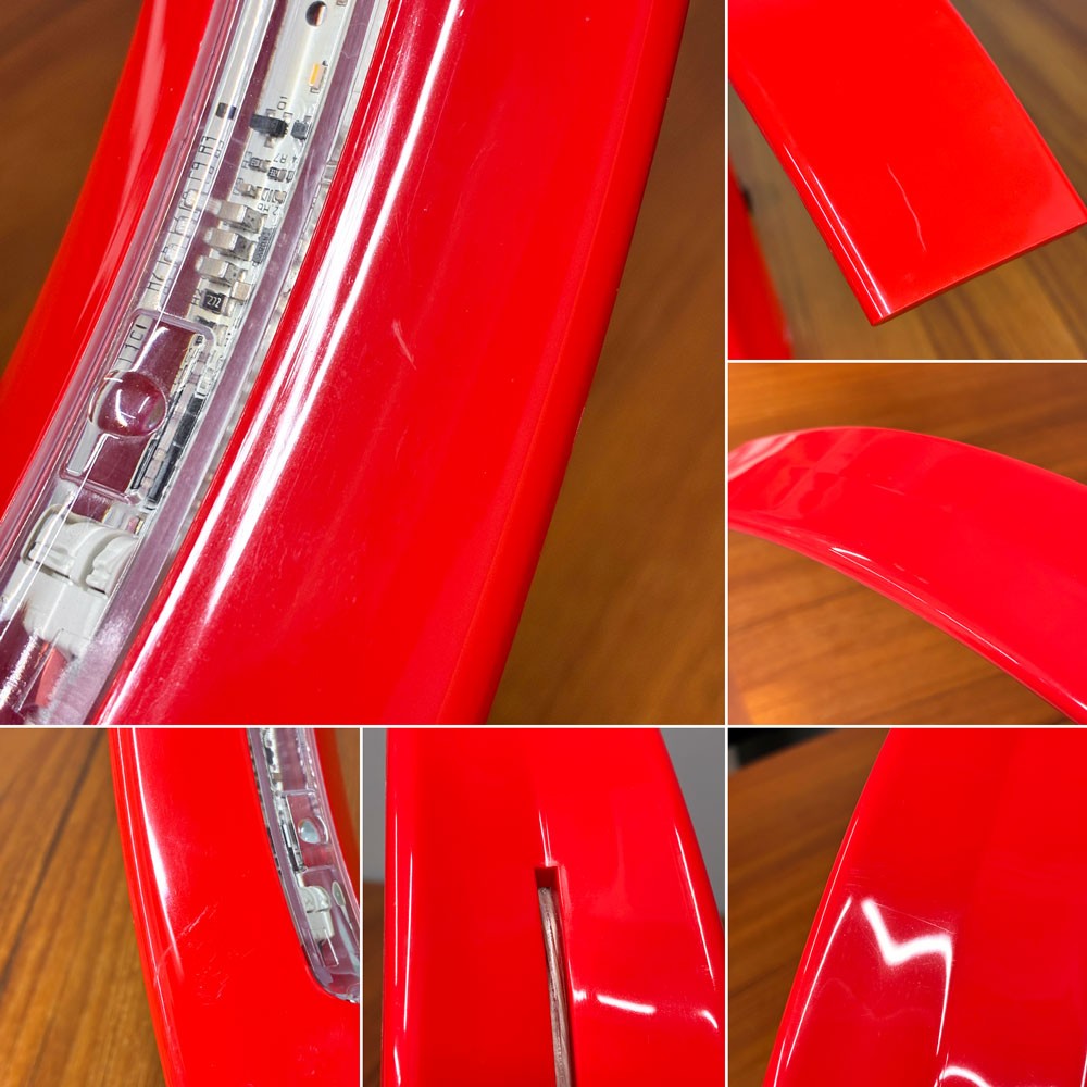 カルテル Kartell タジミニ TAJ MINI デスクライト テーブルランプ アクリル オレンジレッド フェルーチョ・ラヴィアーニ 定価：￥56,200- ◎