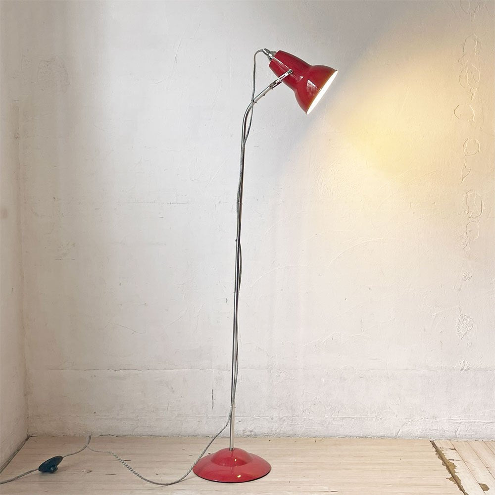 アングルポイズ ANGLEPOISE デュオフロア DUO FLOOR LAMP フロアライト レッドシェード ジョージ・カワーダイン 廃盤 ★