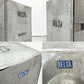 DELTA航空 ビンテージ ギャレーコンテナ ボックス Galley Box アルミ製 1ドア 6段 棚板付き 1960～70`s US Vintage C ●