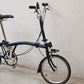 ブロンプトン BROMPTON 折りたたみ自転車 3段変速 ネイビー英国製 ●
