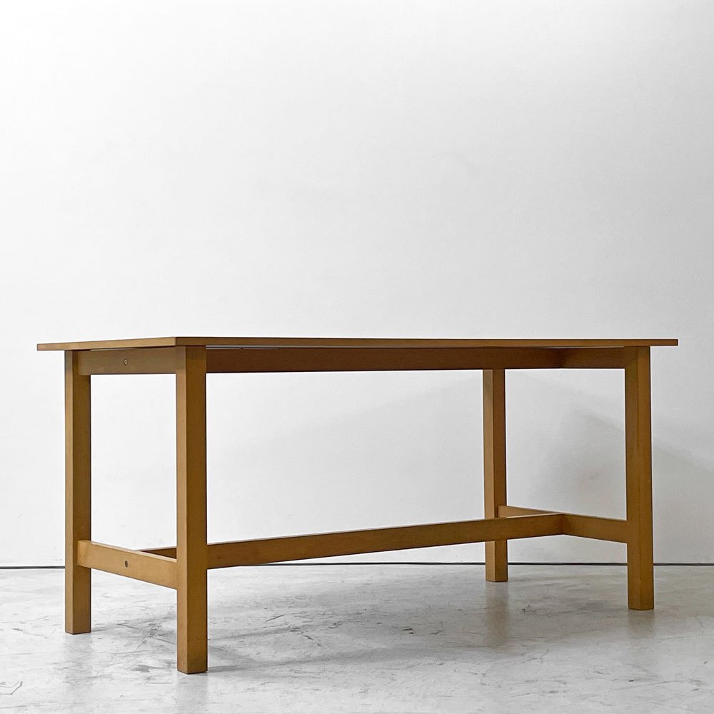 無印良品 MUJI ファイバーラミネート ワーキングテーブル W150cm アトリエテーブル 作業テーブル 廃番 ●