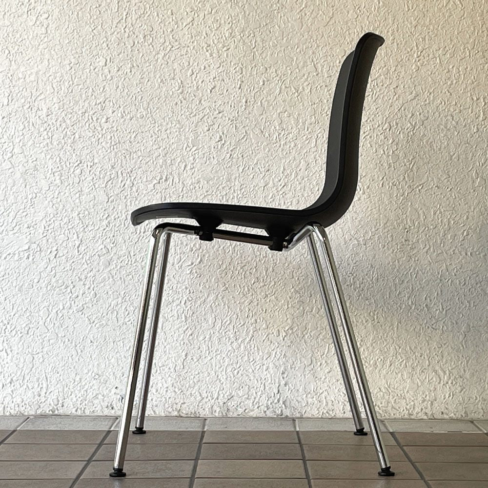 ヴィトラ vitra ハルチューブ HAL Tube サイドチェア ダイニングチェア スタッカブル ブラック ジャスパー・モリソン C ◇