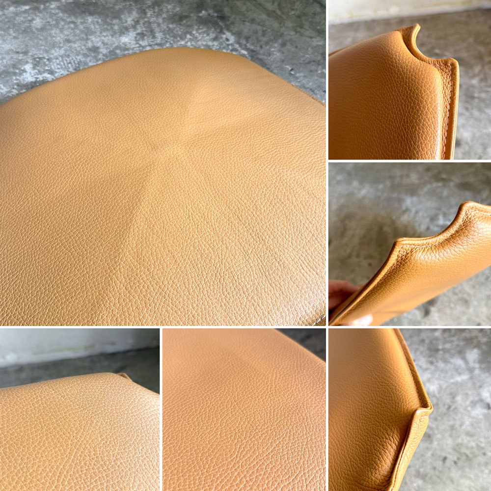 カールハンセン＆サン Carl Hansen & Son CU CH24 ウィッシュボーンチェア Yチェア 専用チェアクッション レザー ライトブラウン A ■