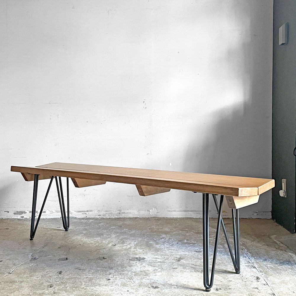 アクメファニチャー ACME Furniture ボゥディー BODIE ベンチ W150cm オーク材 アイアン インダストリアル 廃番 ■