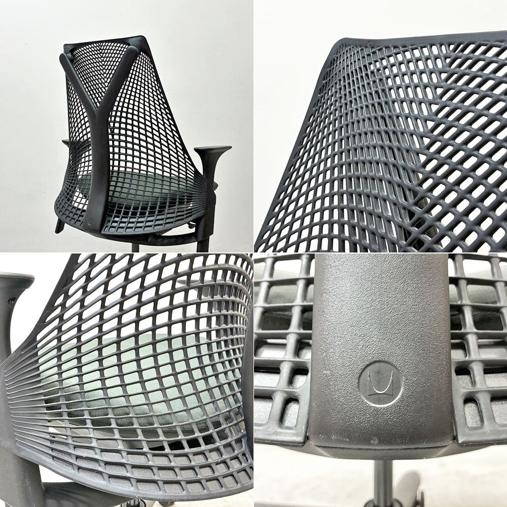 ハーマンミラー Herman Miller セイルチェア SAYL Chair デスクチェア 旧モデル イヴ・ベアール ブラック 2016年製 モダンデザイン ●