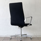 フリッツハンセン Fritz Hansen オックスフォード OXFORD チェア アームチェア ハイバック キャスター 昇降機能 ブラック アルネ・ヤコブセン 2008年製 ◇