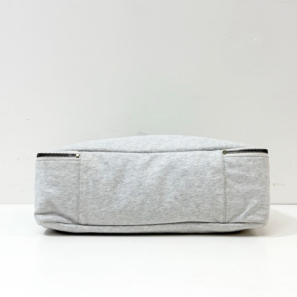 ブルネロクチネリ BRUNELLO CUCINELLI スウェット生地 ハンドバッグ イタリア 約W36×D11×H25cm ブラックライン ●