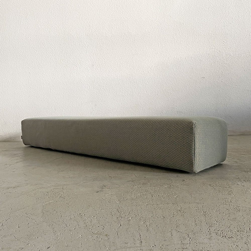 アクタス ACTUS キューブスツール CUBES STOOL クッションベンチ ベンチソファ W150cm ファブリック グリーン系 カバーリング 参考価格￥37,800- 廃番 A 〓