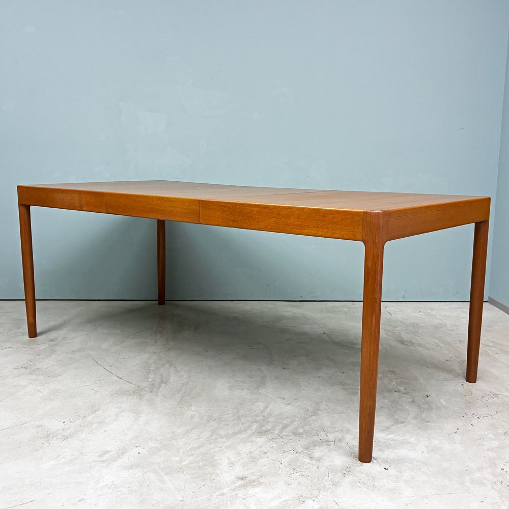 青林製作所 ティファニー Tiffany エクステンション ダイニングテーブル チーク材 伸長式 W130-180×D85cm 阿久津宏 ジャパンビンテージ ◎