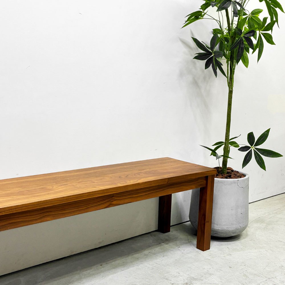 アクタス ACTUS レン REN ベンチ ウォールナット無垢材 W150cm ダイニング 定価￥138,600- ●