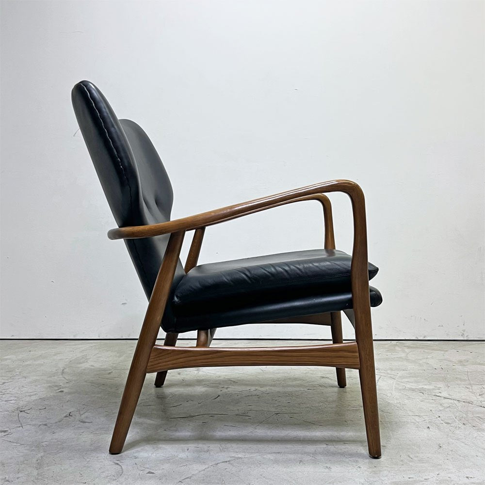 ポートランドファニチャー  Portland Furniture マンティスチェア The Mantis Chair PVCレザー 1Pソファ ミッドセンチュリー 木製フレーム  ●
