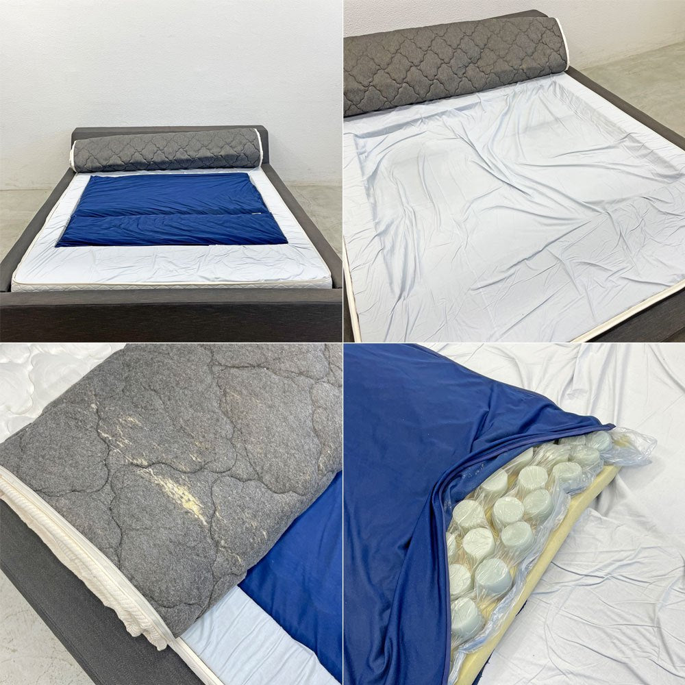 タイムアンドスタイル TIME & STYLE クリスティーヌ Christine クイーンサイズ ベッドフレーム + マットレスセット ASLEEP Fine Revo Super Flex Fit MX 総定価約58万円 〓