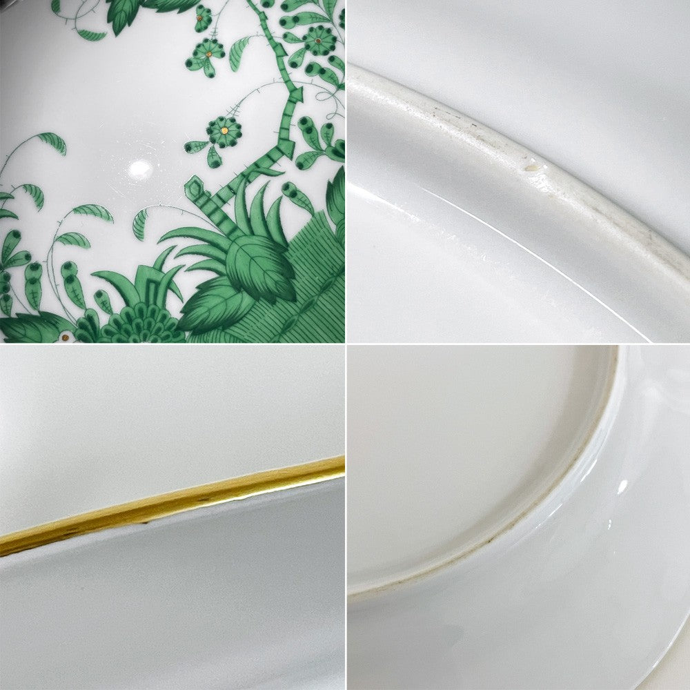 ヘレンド HEREND HVNGARY インドの華 プレート 5枚セット Φ25cm ハンドペイント 白磁食器 ハンガリー B ●