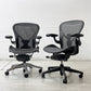 ハーマンミラー Herman Miller アーロンチェア リマスタード フル装備 Bサイズ ポスチャーフィットSL グラファイトベース ビル・スタンフ ＆ ドン・チャドウィック ●