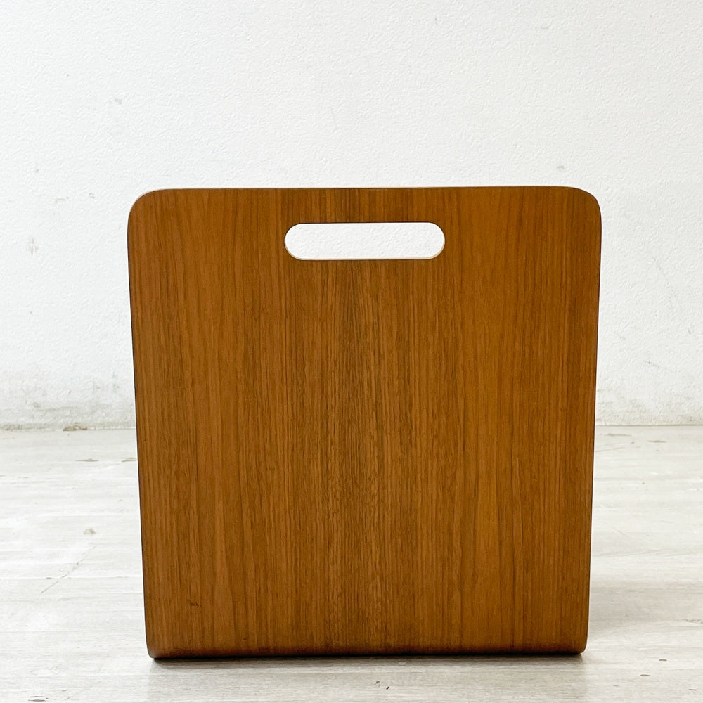 オフィー offi マガジンラック Mag Stand マガジンスタンド USA 取手付き プライウッド Eric Pfeiffer MoMA ミッドセンチュリー 廃番 ●