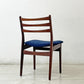北欧ビンテージ Scandinavia Vintage ダイニングチェア 無垢材 ファブリック 北欧家具 モダンデザイン B ●