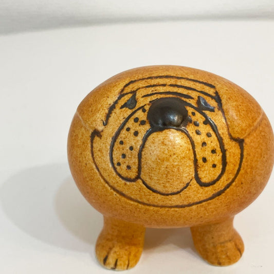 グスタフスベリ KERAMIK STUDION GUSTAVSBERG ケンネルシリーズ KENNEL ブルドッグ ミニ 復刻品 リサ・ラーソン Lisa Larson ◎