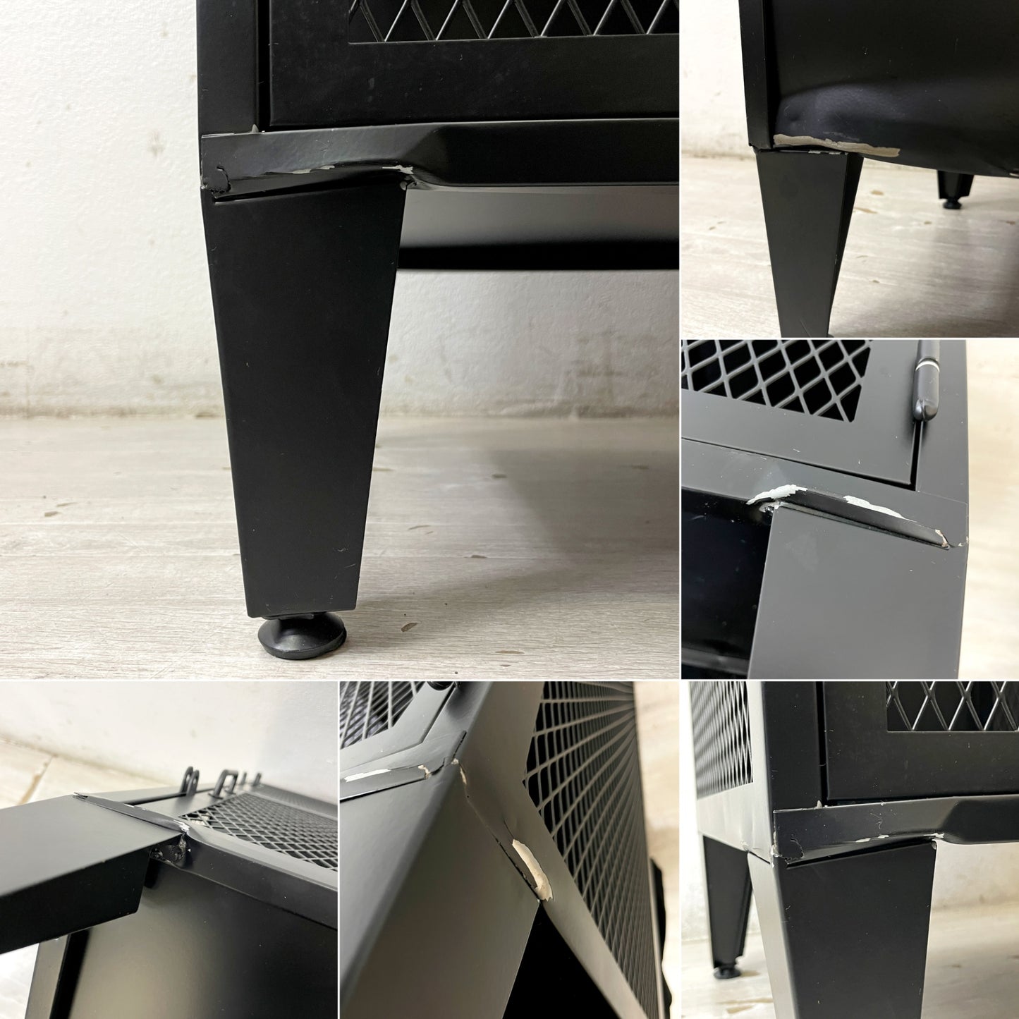 ジャーナルスタンダードファニチャー journal standard Furniture j.s.F メッシュロッカー 2列2段 ブラック キャビネット インダストリアルデザイン ●