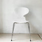 フリッツハンセン Fritz Hansen アントチェア アリンコチェア 4本脚 カラードアッシュ ホワイト アルネ・ヤコブセン デンマーク 北欧家具 ★