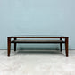 エーフラット a.flat ケイローテーブル KEI low table センターテーブル ガラス天板 ラタン ラバーウッド 定価￥52,360- ◎