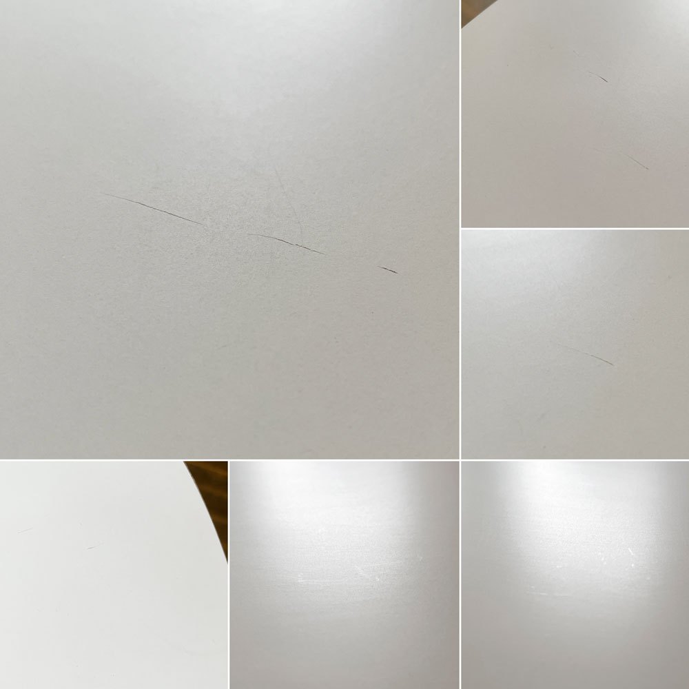 ハーマンミラー Herman Miller ペデスタルテーブル Nelson Pedestal Table サイドテーブル Φ43cm ホワイト天板 ジョージ・ネルソン ミッドセンチュリー 定価￥156,200- ◎