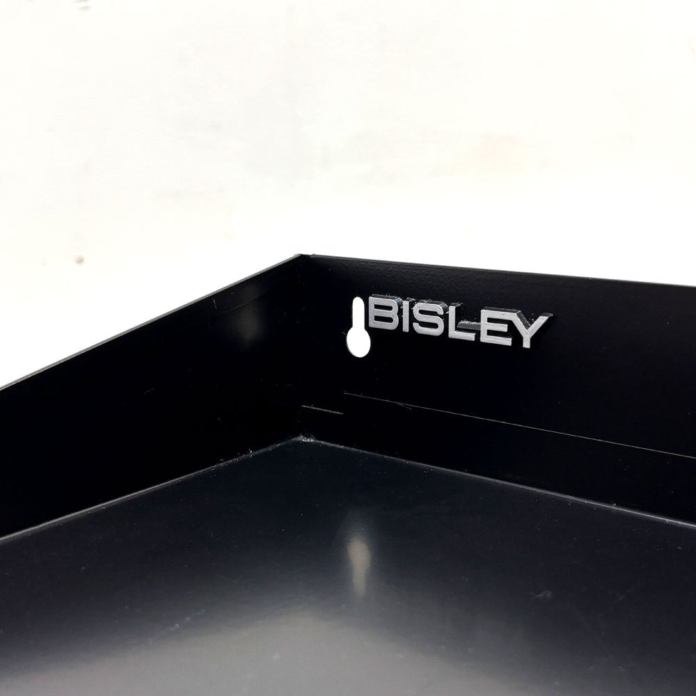 ビスレー BISLEY 3段 レターラック ブラック 書類棚 A4サイズ 横型 W38.5cm 壁掛け可 デスクアクセサリー 英国 ●
