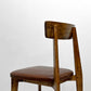 ジャーナルスタンダードファニチャー j.s.F シノン CHINON CHAIR ダイニングチェア PVCレザーシート ラバーウッド材 ブラウン ●