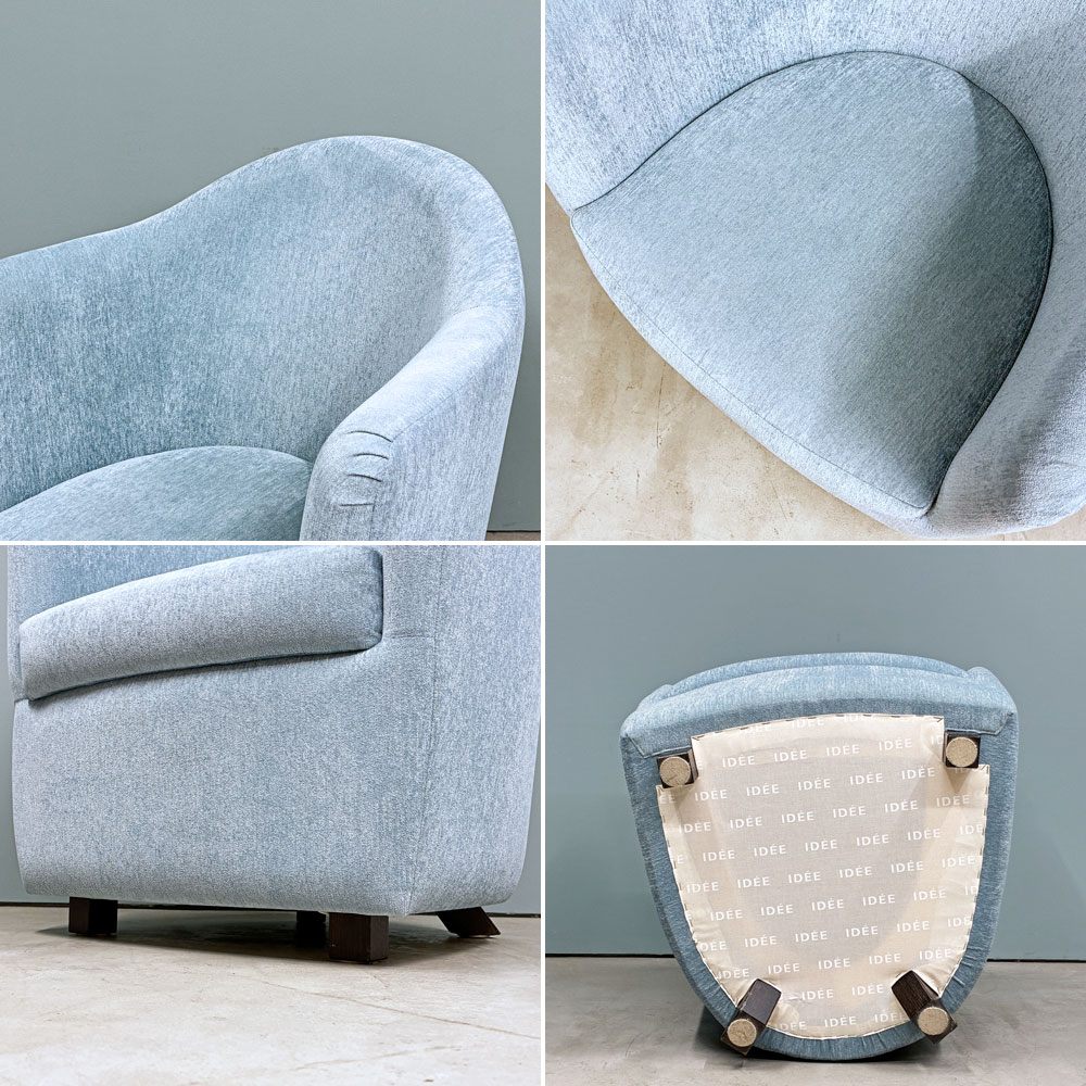 イデー IDEE ドレス ソファ Dress Sofa 1pソファ 1人掛け ラウンジ 水色 ナチュラル ファブリック 北欧テイスト ◎