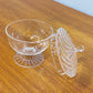 glass atelier えむに ガラス クリアの蓋物 蓋Flow 現代作家 B ◎