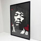 コンラッドリーチ CONRAD LEACH ジミ・ヘンドリックス Jimi Hendrix シルクスクリーン アートフレーム ポスター ポップアート 65/100 希少 56×69.5cm(スクリーンサイズ) 額装品 A ●
