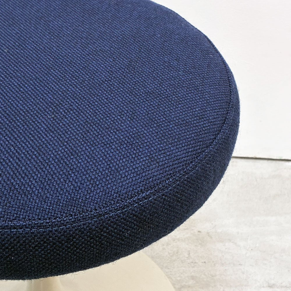 ノル ノール Knoll ビンテージ チューリップ スツール 回転式 エーロ・サーリネン Eero Saarinen スペースエイジ ミッドセンチュリー ウレタン・ファブリック交換品 A●