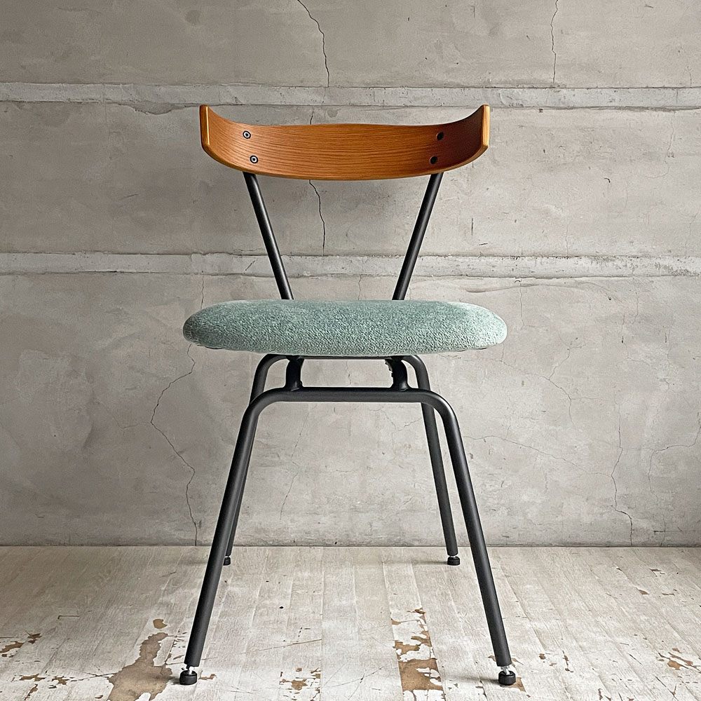 アクメファニチャー ACME Furniture グランビューチェア サード GRANDVIEW 3rd ダイニングチェア オーク材 ファブリック ライトブルー 美品 ♪