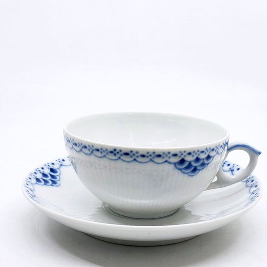 ロイヤルコペンハーゲン ROYAL COPENHAGEN プリンセス ティーカップ&ソーサー 220ml C&S デンマーク 北欧食器 D ●