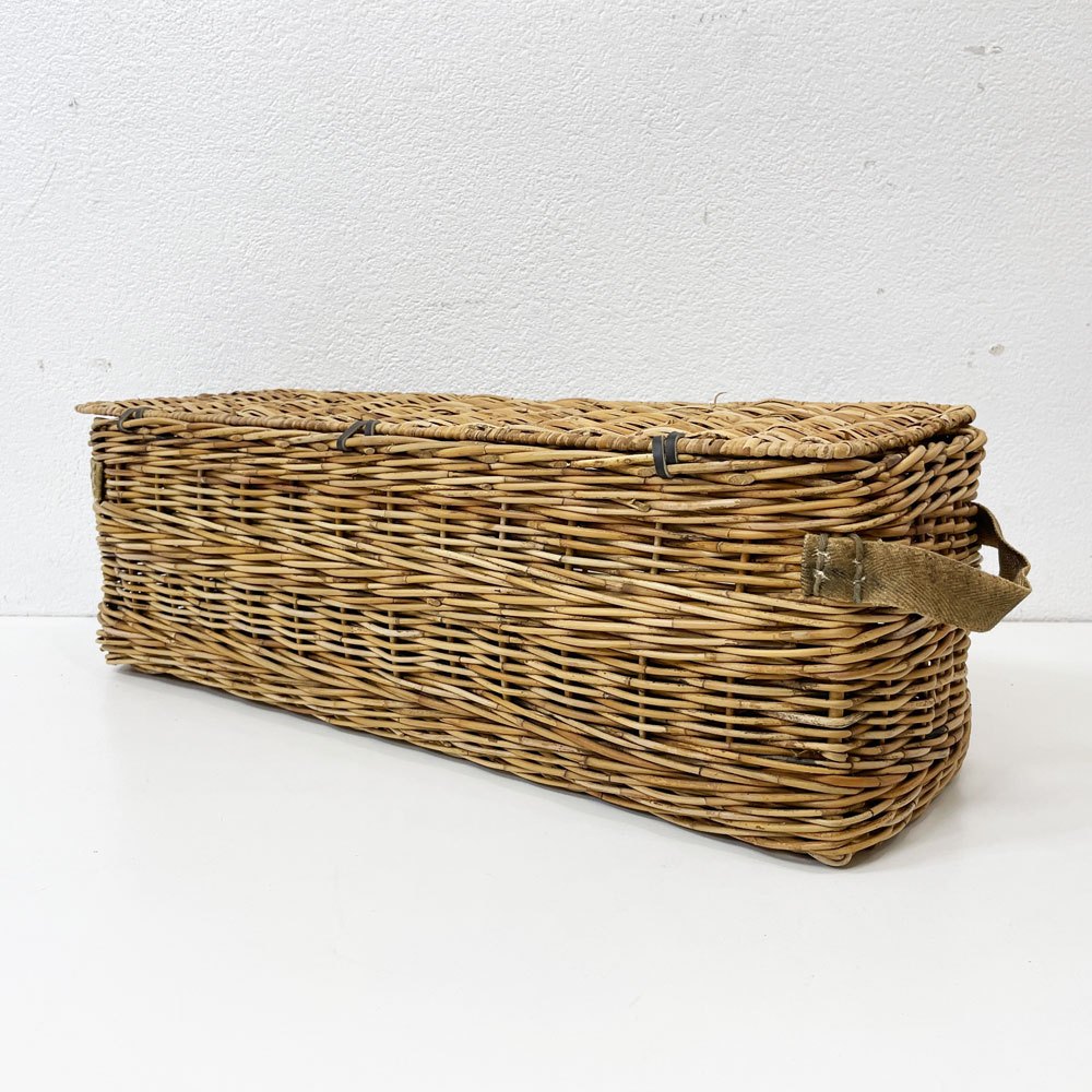 トラックファニチャー TRUCK FURNITURE RT バスケット RT BASKET RTB-1  フタ付き ラタン 布持ち手 底板 定価19,800円 ●