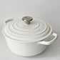 ルクルーゼ LE CREUSET ココットロンド 22cm ホワイト 両手鍋 鋳物 ★