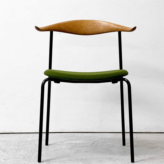 カールハンセン＆サン Carl Hansen & Son CH88P ダイニングチェア オーク材 グリーン ファブリック 座面張替済み ハンス J. ウェグナー デンマーク 北欧家具 ●