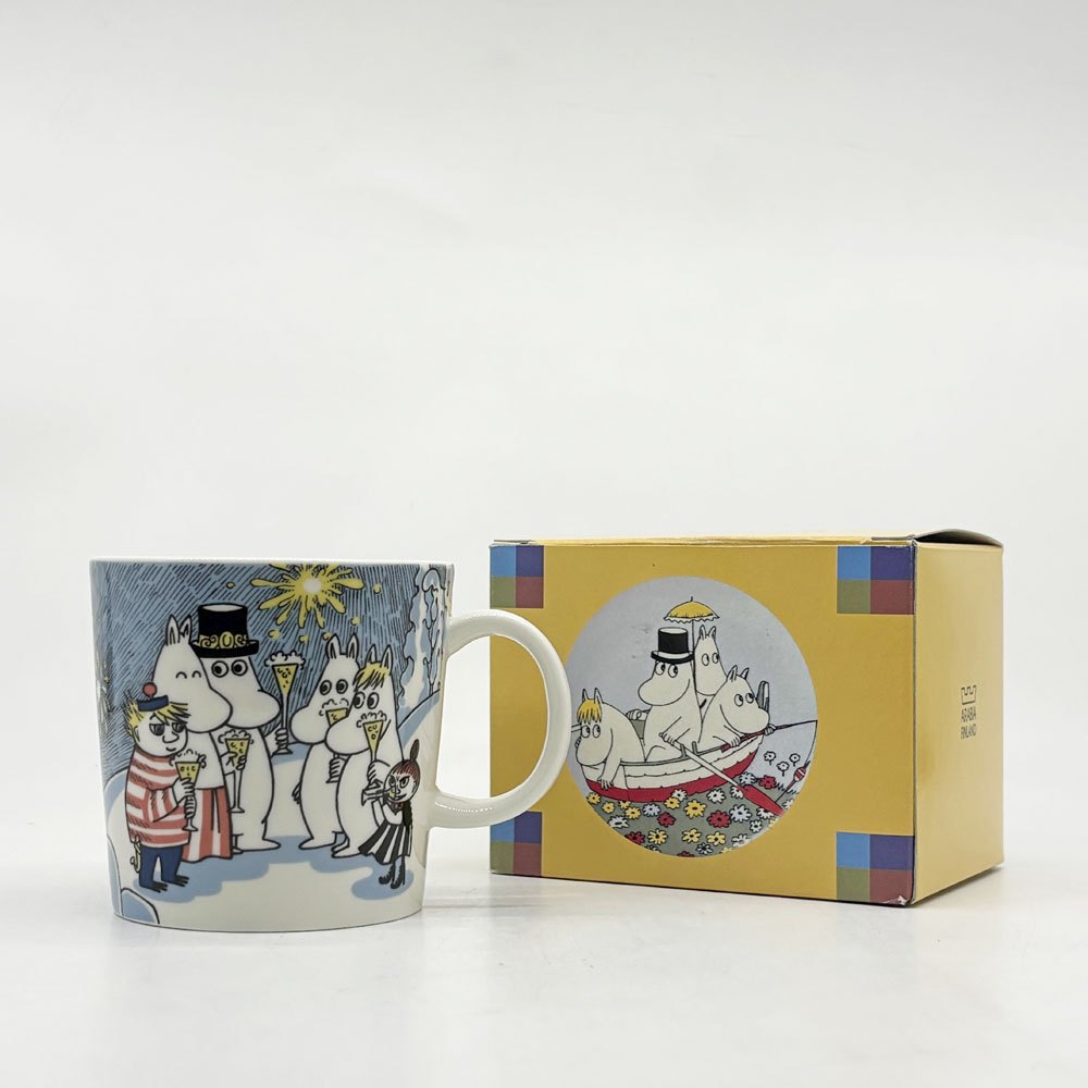 アラビア ARABIA ムーミン MOOMIN マグ ミレニアム 1999-2000年 限定 フィンランド 北欧食器 箱付き 希少 ●