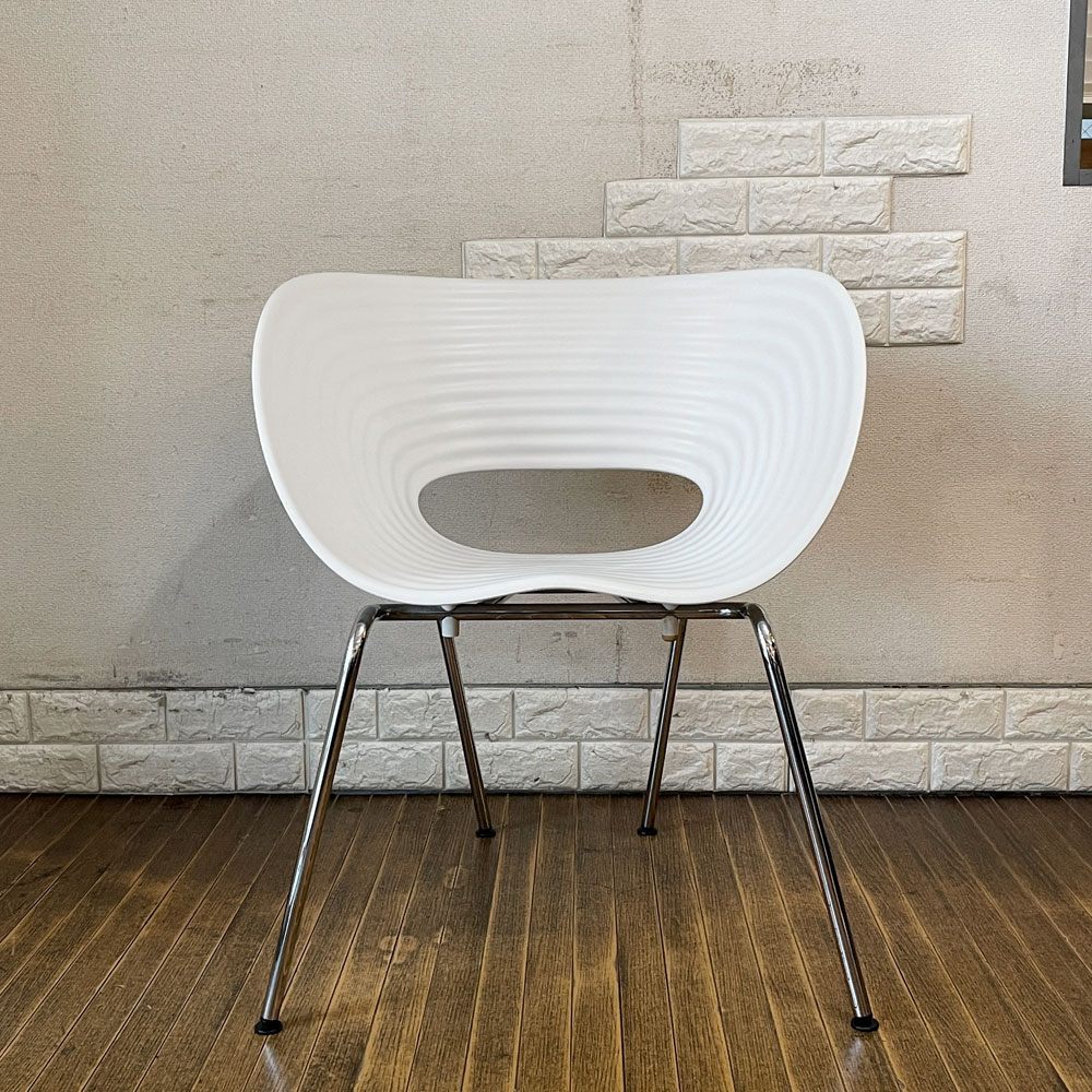ヴィトラ vitra トムバックチェア Tom Vac ダイニングチェア スタッキングチェア ロン・アラッド ホワイト モダンデザイン ◎