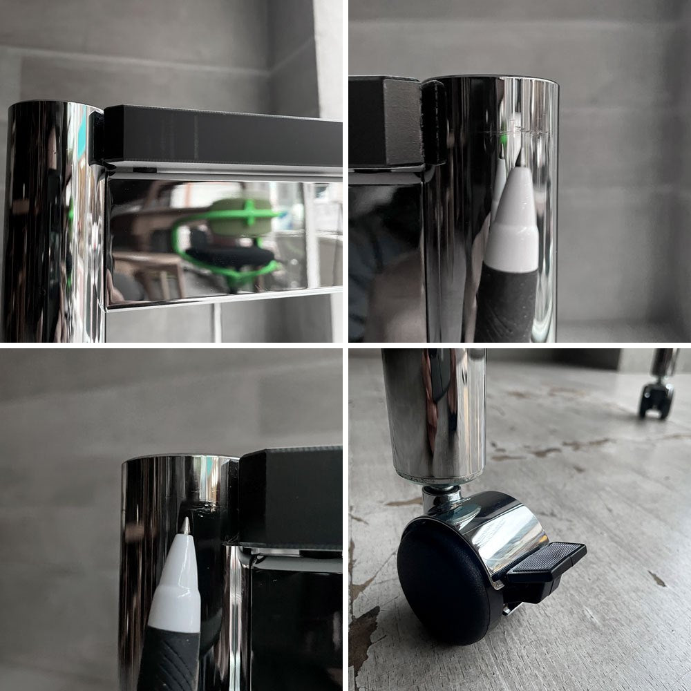 USMハラー USM Haller モジュラーファニチャー ハラーテーブル ワークデスク ダイニングテーブル パールグレーラミネート (ホワイト) キャスター モダン スイス ♪