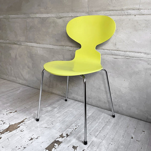 フリッツハンセン Fritz Hansen アントチェア ANT CHAIR アリンコチェア 4本脚 3101 ライムカラー ラッカー仕上げ アルネ・ヤコブセン デンマーク 北欧家具 A♪