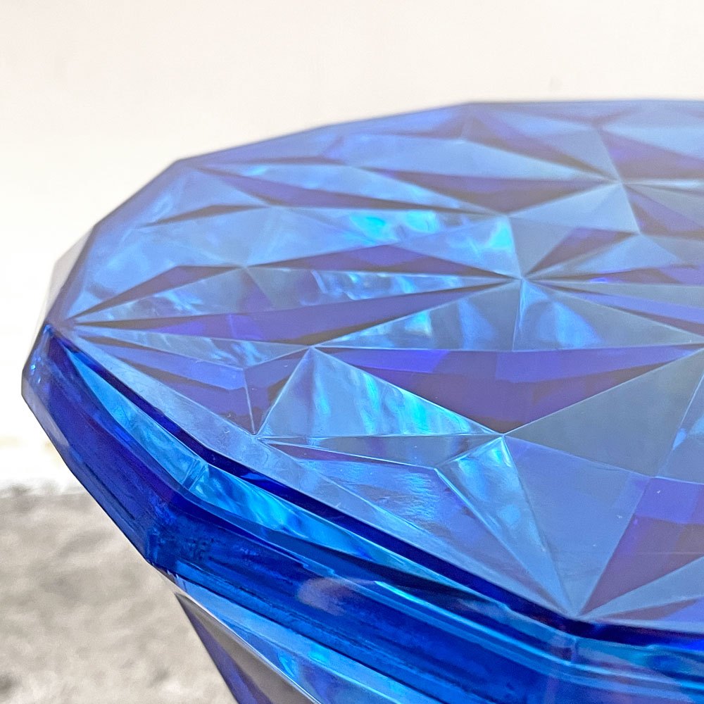 カルテル Kartell ストーン STONE スツール サイドテーブル H46cm ポリカーボネート ブルー マルセル・ワンダース イタリア ■