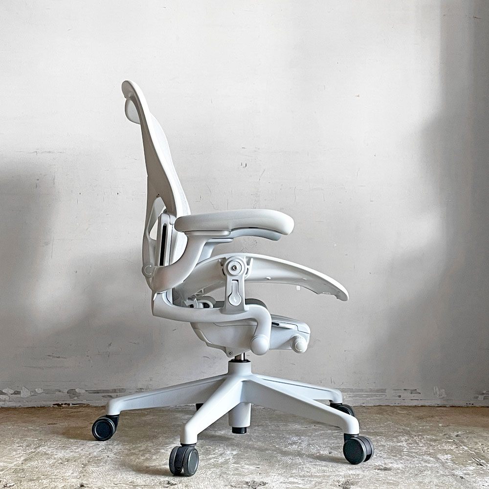 ハーマンミラー Herman Miller アーロンチェア リマスタード フル装備 Bサイズ ミネラル ポスチャーフィットSL デスクチェア オフィスチェア ビル・スタンフ ＆ ドン・チャドウィック ■