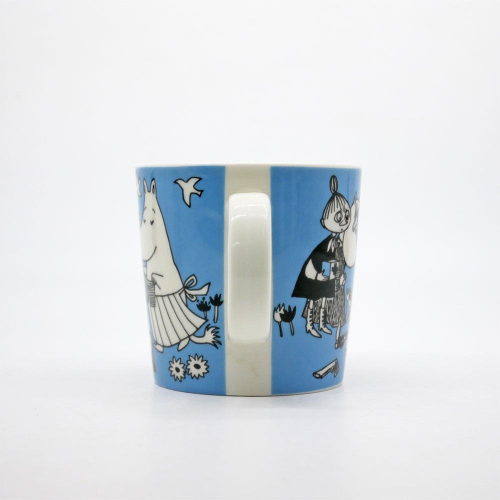 アラビア ARABIA ムーミンマグ MOOMIN ピース ライトブルー 1996-2002年 廃番 フィンランド 北欧食器 希少 ●