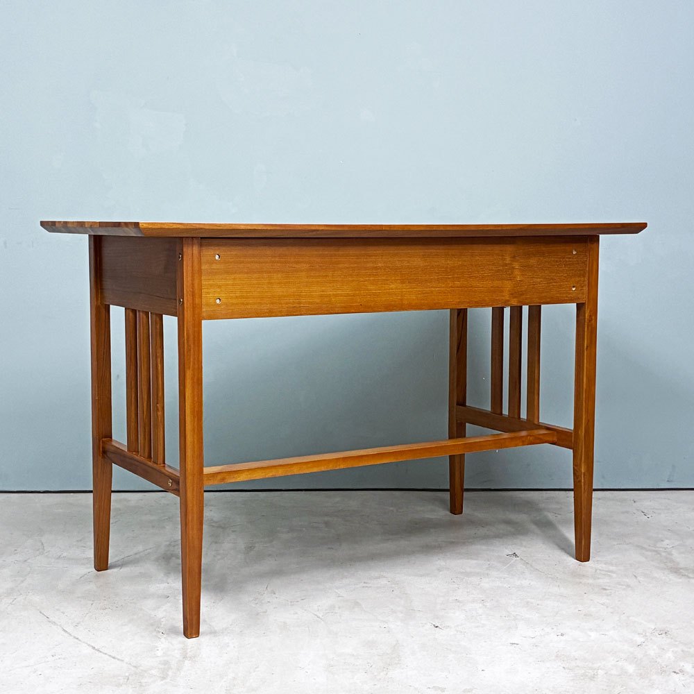 スキャンティーク SCANTEAK デスク ドロワー付き チーク無垢材 W120cm 北欧スタイル ◎