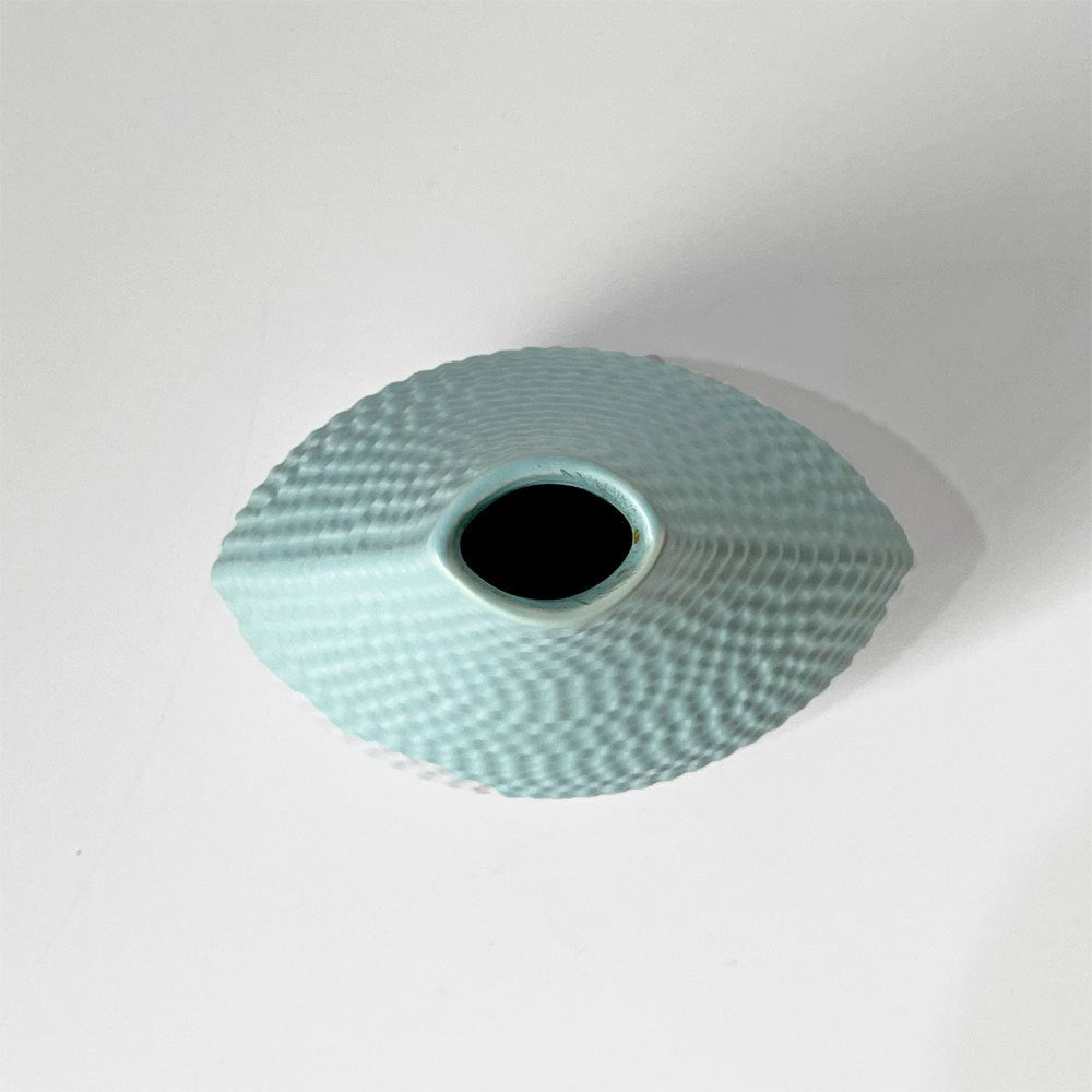 グスタフスベリ GUSTAVSBERG レプティル Reptil フラワーベース 花瓶 スティグ・リンドベリ Stig Lindberg 北欧 ビンテージ ライトブルー ★