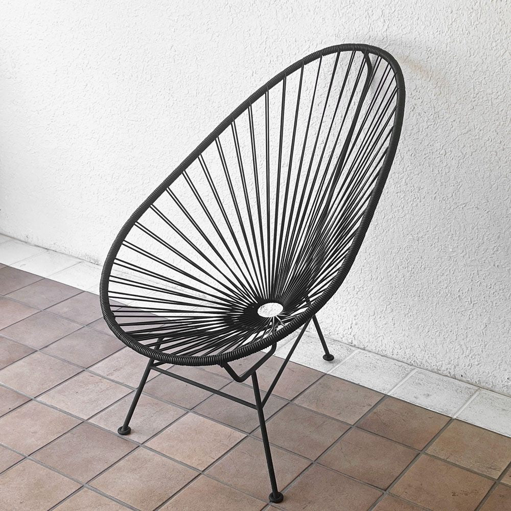 メトロクス METROCS アカプルコチェア Acapulco Chair ブラック アウトドアチェア PVCコード ブラックスチール ハンドメイド メキシコ 定価￥70,400- ◇
