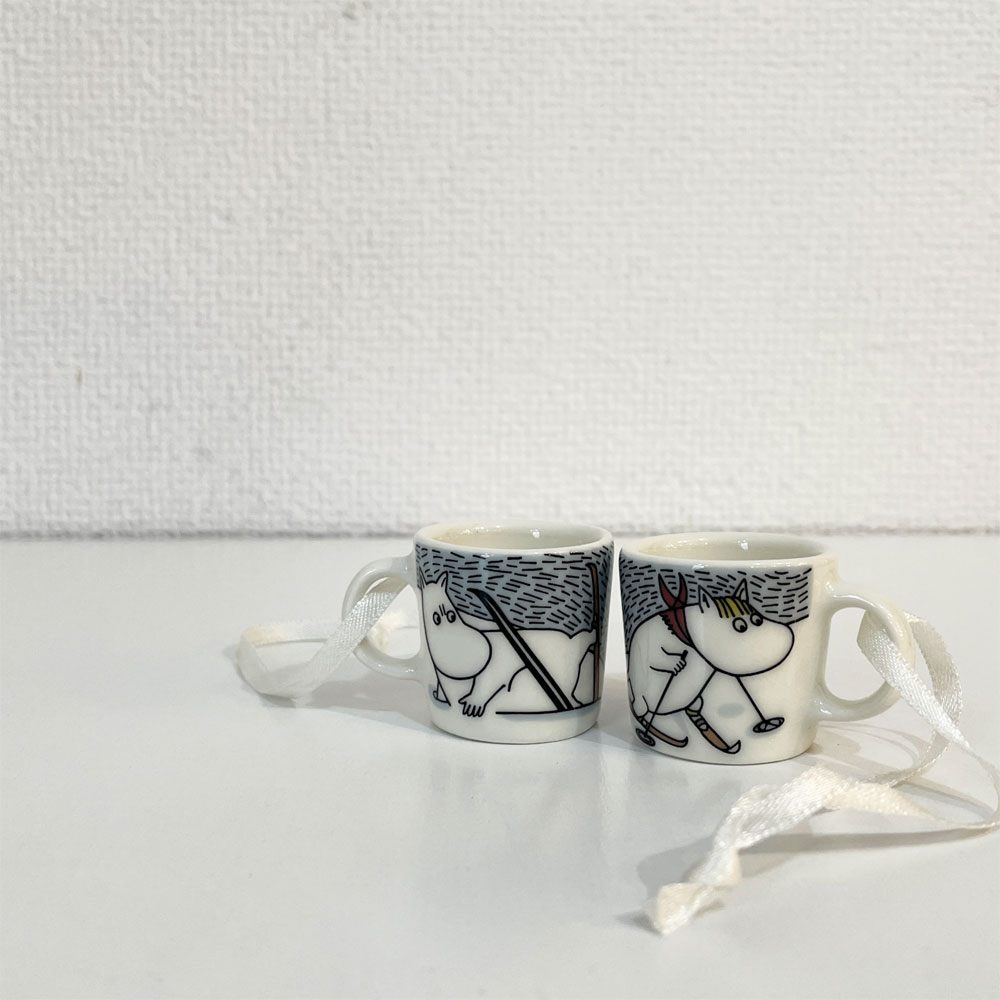 アラビア ARABIA ムーミン MOOMIN パパ & リトルミー ミニマグ・オーナメント 2012年限定品 フィンランド 北欧雑貨 ◎