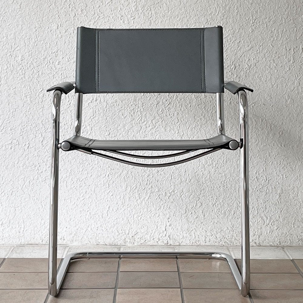 スタジオライン studio Line S34 カンティレバー アームチェア ダイニングチェア Mart Stam マルト スタム イタリア製 村田合同取り扱い リプロダクト A ◇