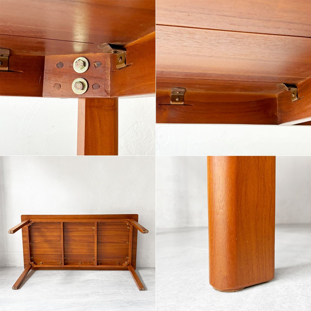 スキャンティーク SCANTEAK モノ MONO ダイニングテーブル チーク無垢材 W150cm 美品 北欧スタイル ★